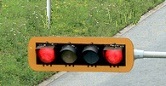 Double red traffic signal
