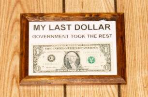 My last dollar framed